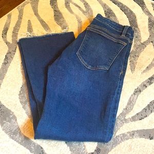 HIGH WAISTED CROPPED ZARA JEANS